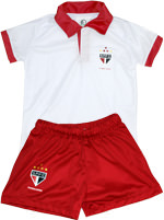 Conjunto Polo Infantil SPFC